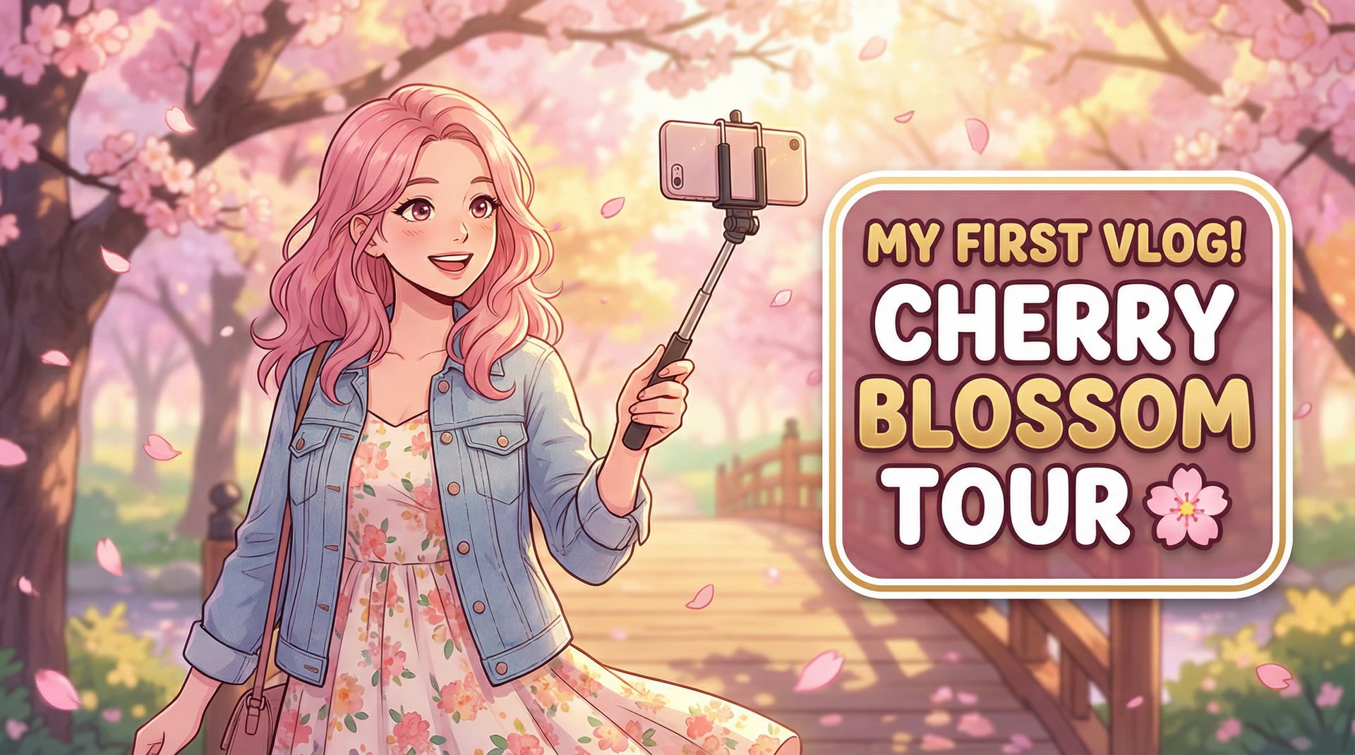 糖心vlog春日樱花季旅拍视频